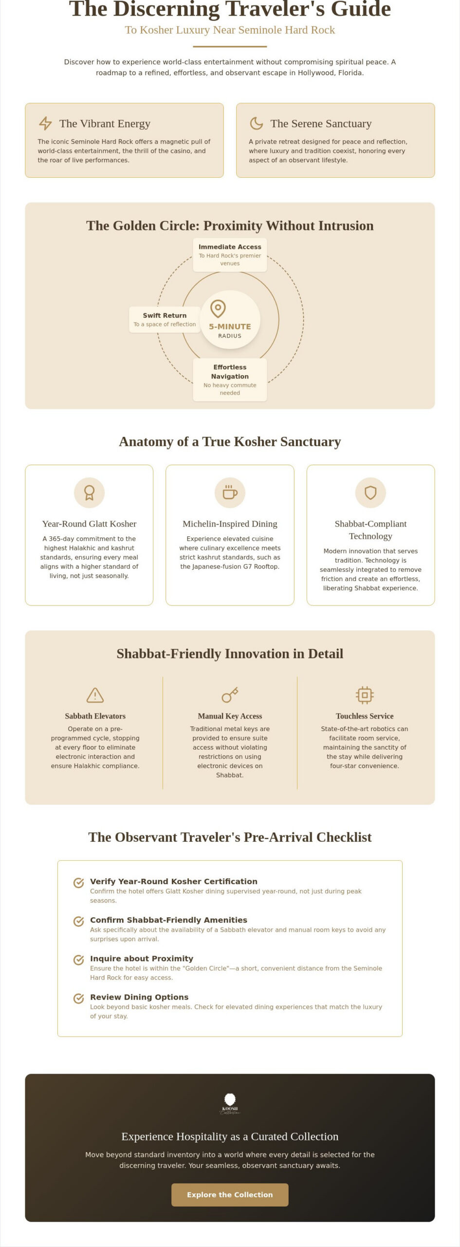 The Observant Sanctuary: Finding a Premier Kosher Hotel Near Seminole Hard Rock