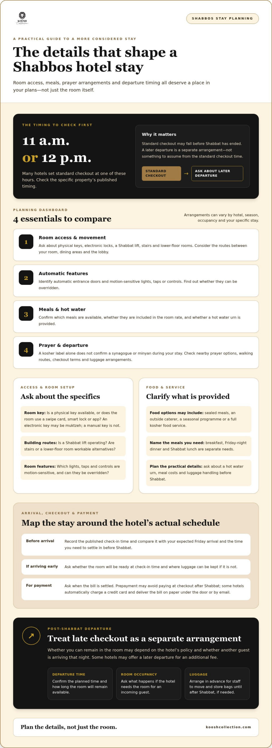 Four Things to Check Before Booking a Luxury Shabbat Stay